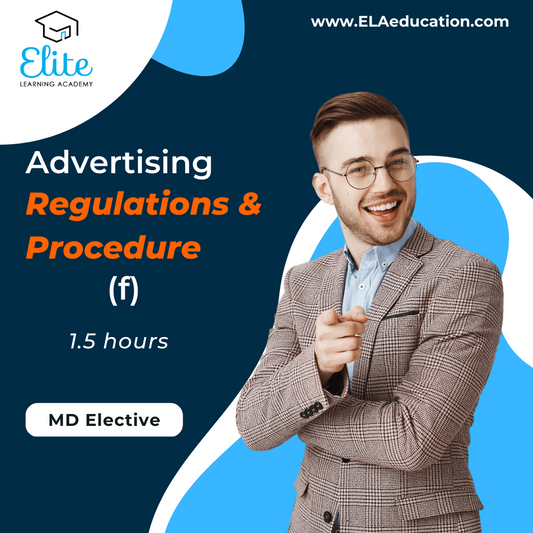 Advertising Regulation & Procedures (f) -ZOOM- 9-30-2023 1:30pm-3pm