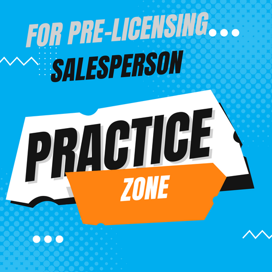 Practice Zone For Salesperson Student